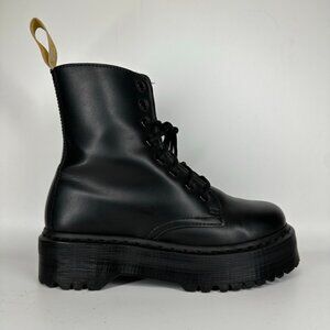 Dr Martens Vegan Jadon II Boot Mono Platforms Black Women's Size 8